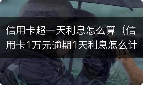 信用卡超一天利息怎么算（信用卡1万元逾期1天利息怎么计算）