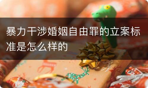 暴力干涉婚姻自由罪的立案标准是怎么样的