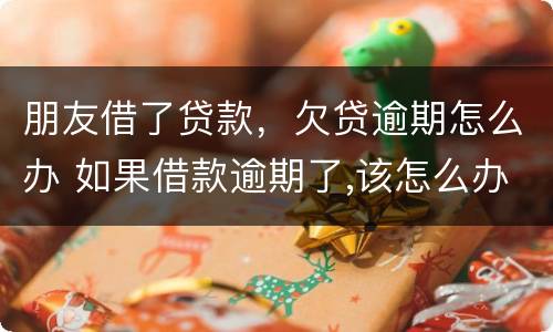 朋友借了贷款，欠贷逾期怎么办 如果借款逾期了,该怎么办