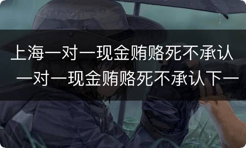 上海一对一现金贿赂死不承认 一对一现金贿赂死不承认下一步