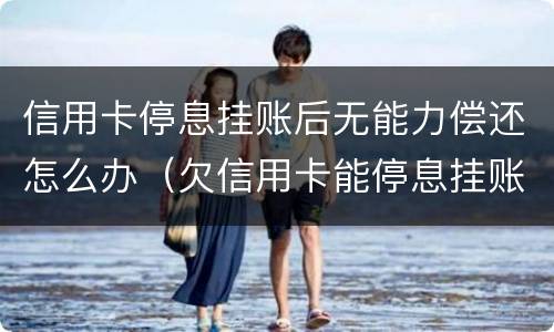 信用卡停息挂账后无能力偿还怎么办（欠信用卡能停息挂账吗）