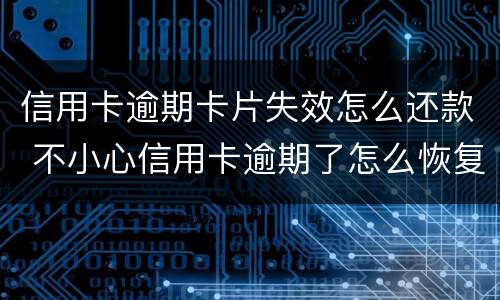 信用卡逾期卡片失效怎么还款 不小心信用卡逾期了怎么恢复