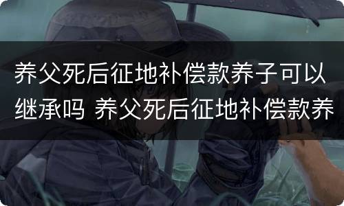 养父死后征地补偿款养子可以继承吗 养父死后征地补偿款养子可以继承吗知乎