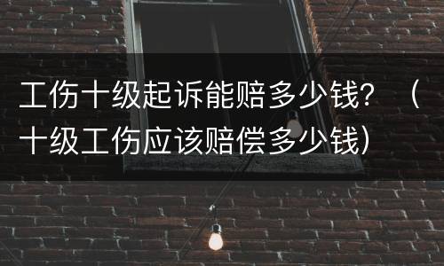 工伤十级起诉能赔多少钱？（十级工伤应该赔偿多少钱）