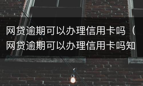 网贷逾期可以办理信用卡吗（网贷逾期可以办理信用卡吗知乎）
