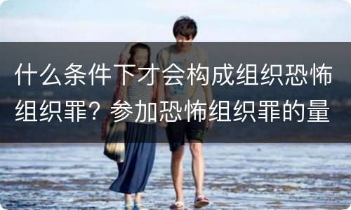 什么条件下才会构成组织恐怖组织罪? 参加恐怖组织罪的量刑