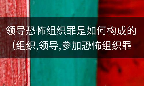领导恐怖组织罪是如何构成的（组织,领导,参加恐怖组织罪的构成要件）