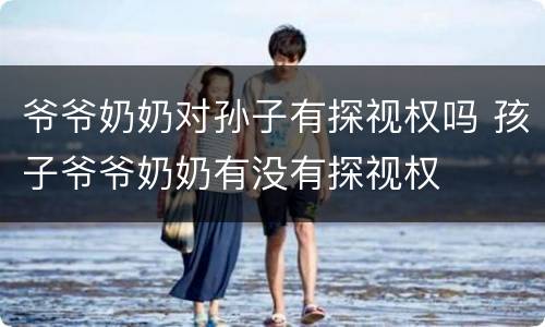 爷爷奶奶对孙子有探视权吗 孩子爷爷奶奶有没有探视权