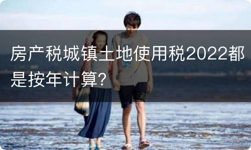 房产税城镇土地使用税2022都是按年计算？