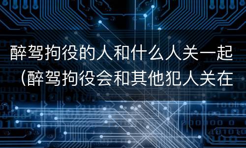 醉驾拘役的人和什么人关一起（醉驾拘役会和其他犯人关在一起吗）