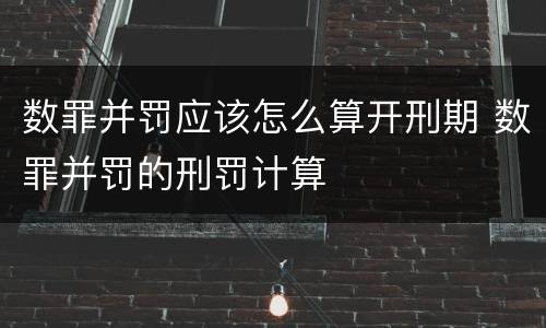 数罪并罚应该怎么算开刑期 数罪并罚的刑罚计算