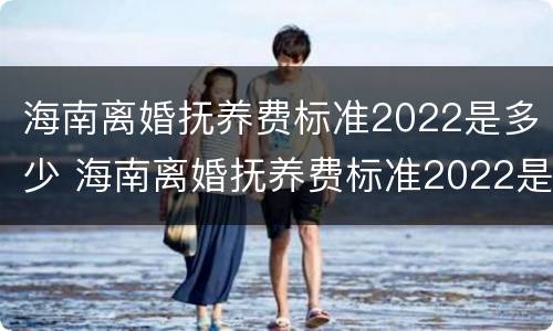 海南离婚抚养费标准2022是多少 海南离婚抚养费标准2022是多少钱