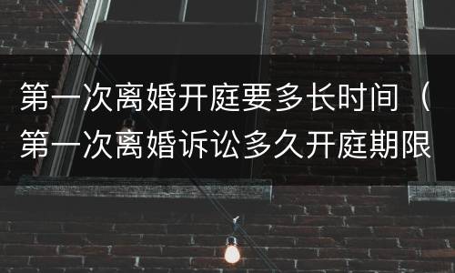 第一次离婚开庭要多长时间（第一次离婚诉讼多久开庭期限）