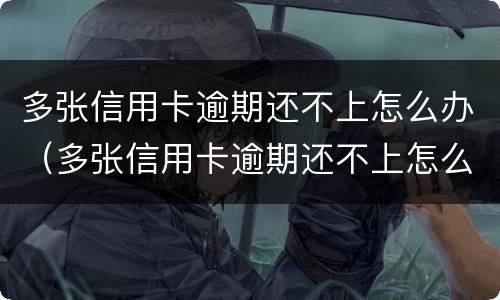 多张信用卡逾期还不上怎么办（多张信用卡逾期还不上怎么办呢）