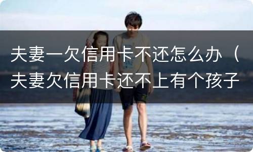 夫妻一欠信用卡不还怎么办（夫妻欠信用卡还不上有个孩子怎么办）
