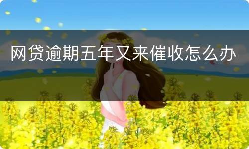 网贷逾期五年又来催收怎么办