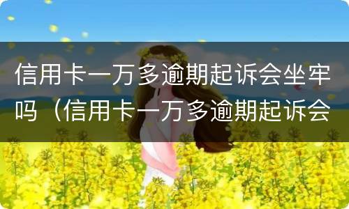 信用卡一万多逾期起诉会坐牢吗（信用卡一万多逾期起诉会坐牢吗多少钱）