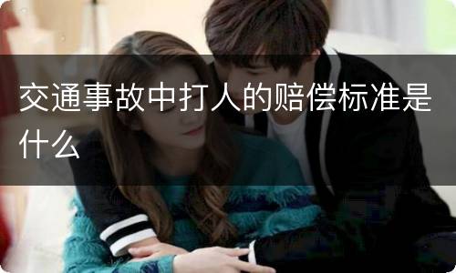 交通事故中打人的赔偿标准是什么