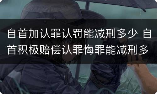 自首加认罪认罚能减刑多少 自首积极赔偿认罪悔罪能减刑多少
