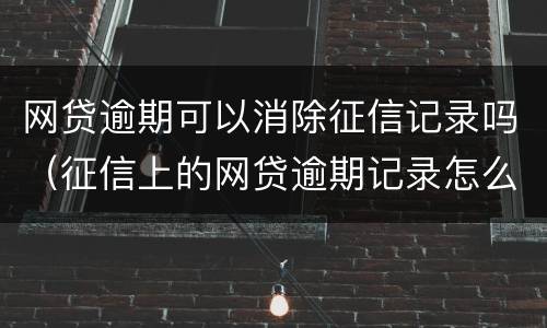 网贷逾期可以消除征信记录吗（征信上的网贷逾期记录怎么能消掉）