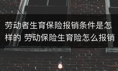 劳动者生育保险报销条件是怎样的 劳动保险生育险怎么报销