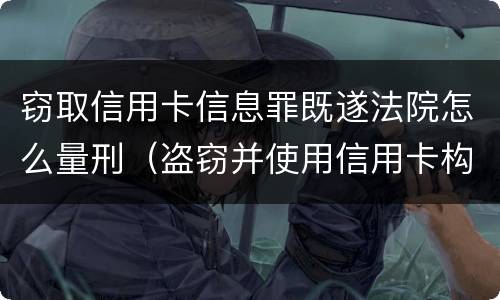 窃取信用卡信息罪既遂法院怎么量刑（盗窃并使用信用卡构成什么罪）