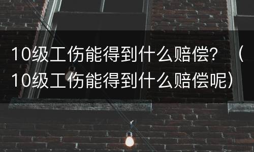 10级工伤能得到什么赔偿？（10级工伤能得到什么赔偿呢）