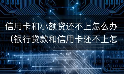 信用卡和小额贷还不上怎么办（银行贷款和信用卡还不上怎么办）