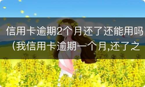 信用卡逾期2个月还了还能用吗（我信用卡逾期一个月,还了之后还能用吗）