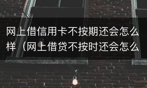 网上借信用卡不按期还会怎么样（网上借贷不按时还会怎么样）