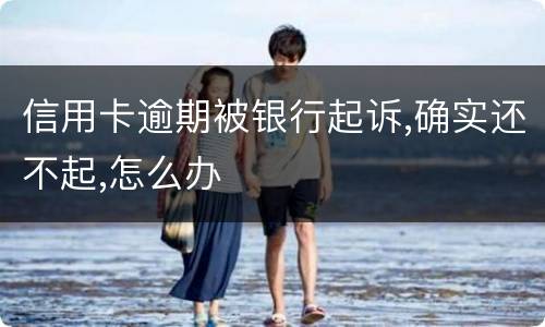 信用卡逾期被银行起诉,确实还不起,怎么办