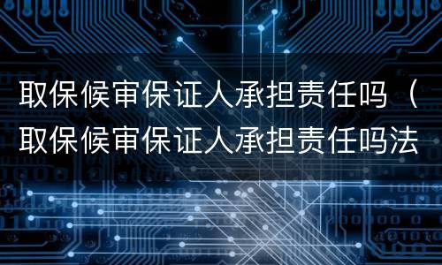 取保候审保证人承担责任吗（取保候审保证人承担责任吗法律规定）