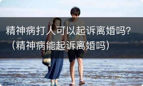 精神病打人可以起诉离婚吗？（精神病能起诉离婚吗）