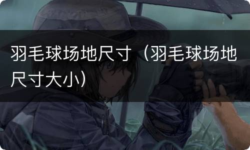 羽毛球场地尺寸（羽毛球场地尺寸大小）