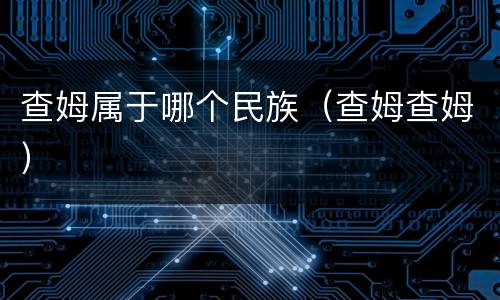 查姆属于哪个民族（查姆查姆）