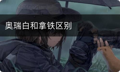 奥瑞白和拿铁区别