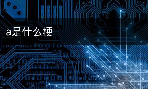 a是什么梗