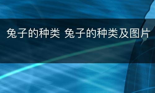 兔子的种类 兔子的种类及图片