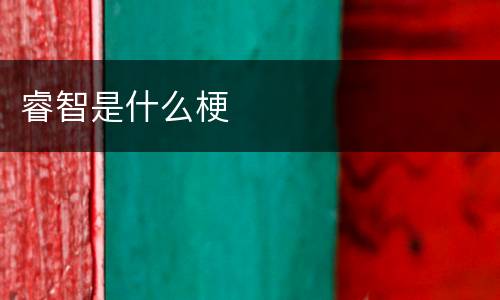 睿智是什么梗