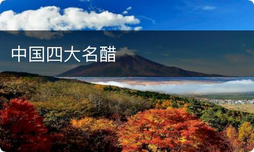 中国四大名醋