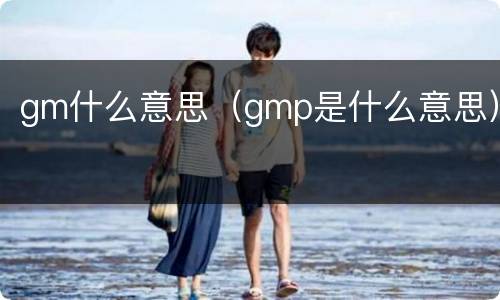 gm什么意思（gmp是什么意思）