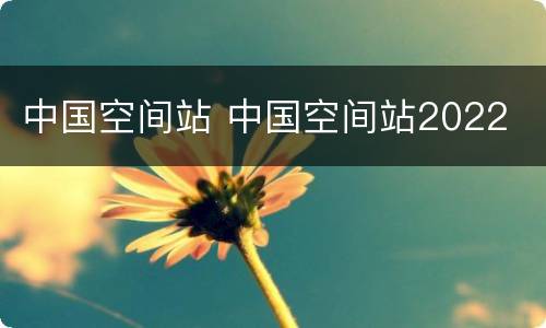 中国空间站 中国空间站2022