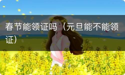 春节能领证吗（元旦能不能领证）