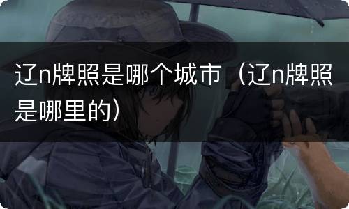 辽n牌照是哪个城市（辽n牌照是哪里的）