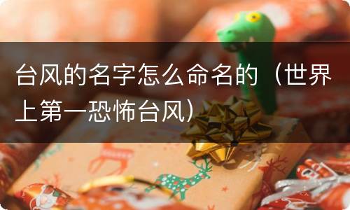 台风的名字怎么命名的（世界上第一恐怖台风）