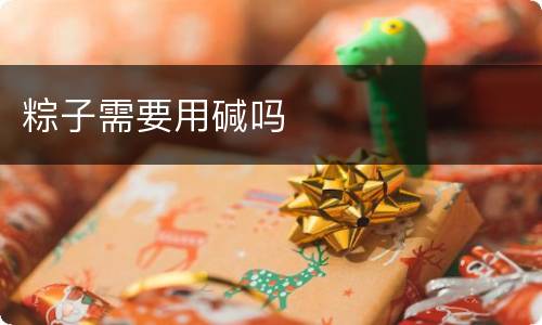 粽子需要用碱吗