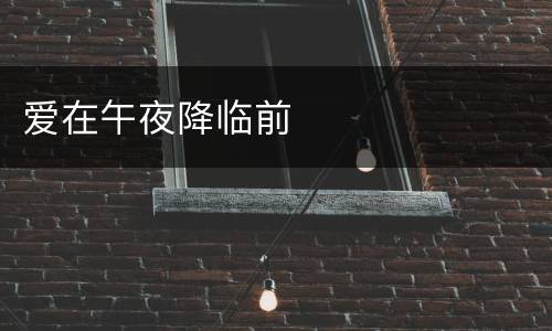 爱在午夜降临前
