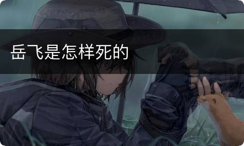 岳飞是怎样死的