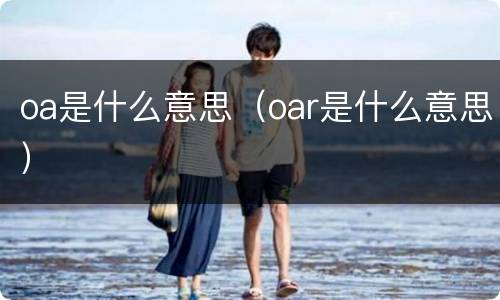 oa是什么意思（oar是什么意思）