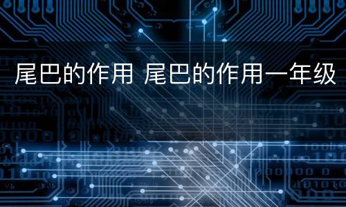 尾巴的作用 尾巴的作用一年级